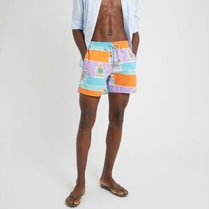 VILEBREQUIN Orange Poste Secours Moorea Swim Shorts